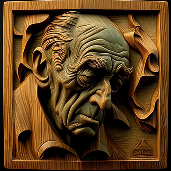 3D model Harry Slechberg American artist (STL)